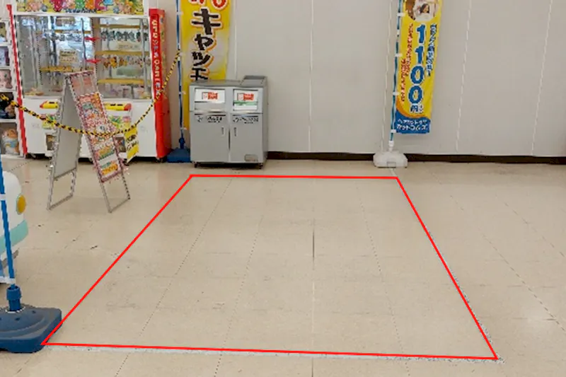【イオンタウン津河芸】物販や食物販、各種プロモーションイベントに最適な商業施設内スーパー食品売り場入口付近にあるイベントスペース