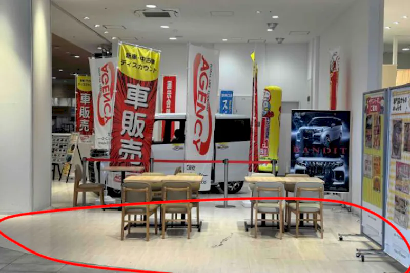 【イオンスタイル仙台卸町】1Fイオンバイク前 販促プロモーションに最適なスーパー店内催事イベントスペース