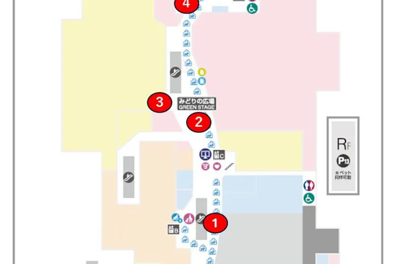 【ららぽーとTOKYO-BAY】North Gate 1F 駐車場側入口前