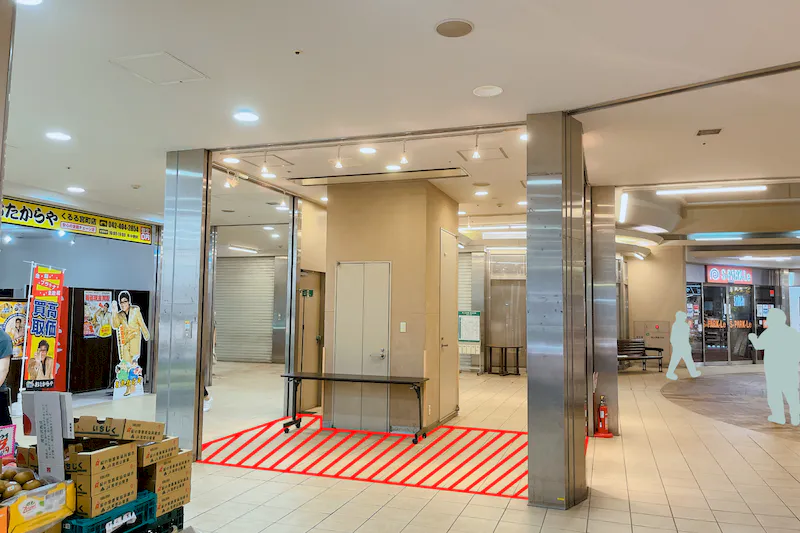 【くるる／府中駅直結】抜群のアクセス環境を誇る商業施設「くるる」の物販等で利用可能なイベントスペース（南区画）