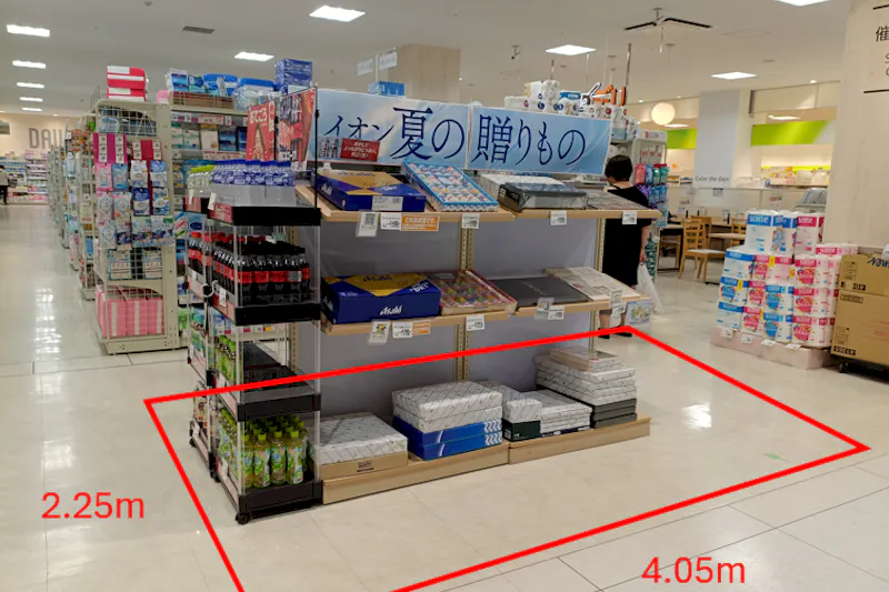 【イオン石巻駅前店】サービスカウンター隣催事スペース 販促プロモーションや物販に最適なスーパー店内催事イベントスペースの画像