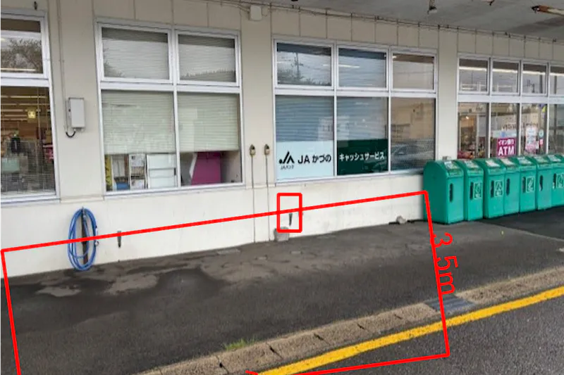 【マックスバリュ小坂】屋外スペース 販促プロモーションや物販に最適なスーパー店外催事イベントスペースの画像