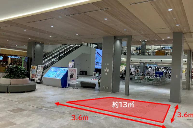 【ららぽーと門真・三井アウトレットパーク 大阪門真】1階 中央エリア西側(ロフト前)（1-4）