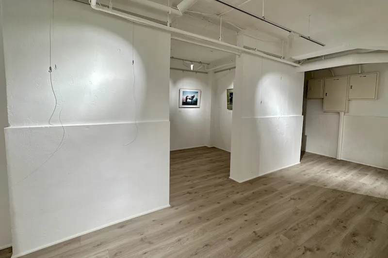 【東銀座駅2分／銀座駅5分】白が基調の広々としたギャラリースペースです。
