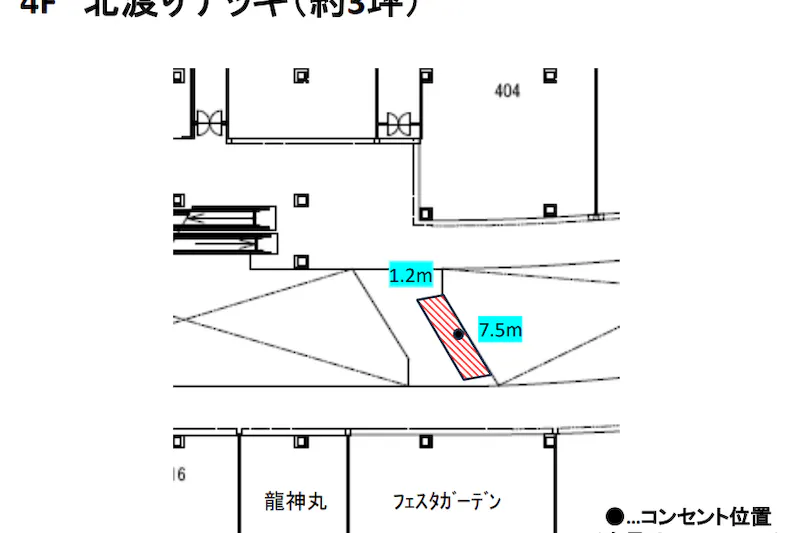 【イオンモール熱田*】4F　北渡デッキ