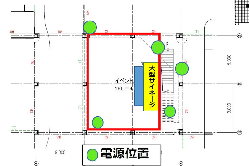 【イオンタウン四日市泊／1Fイベント広場（全面使用）】音楽イベントやショープロモーションなどの大型イベントに最適な音響設備やサイネージが完備された1Fメインイベントスペース