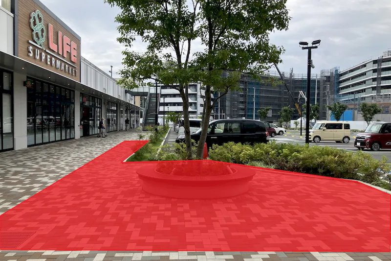 【SOCOLA所沢】1階屋外（メイン入り口前） 販促プロモーションに最適な催事イベントスペース