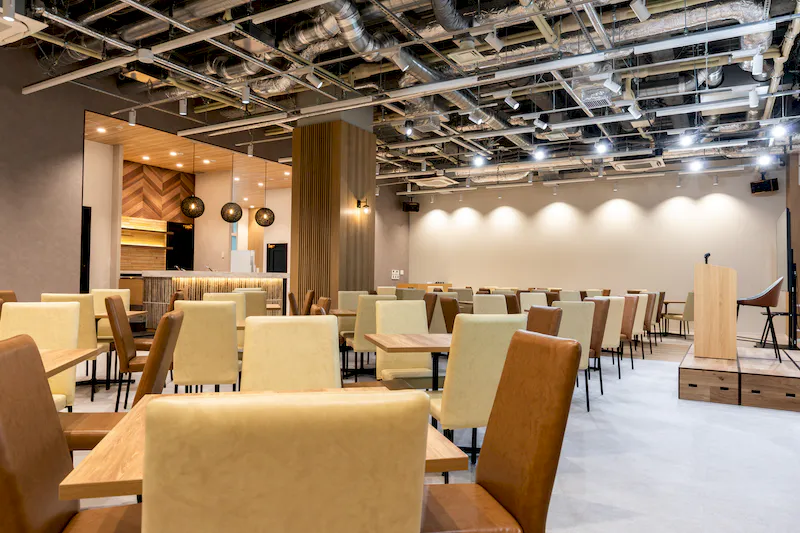 【品川駅5分｜グレイドパーク品川】200㎡・立食120名まで対応のパーティーイベントスペース