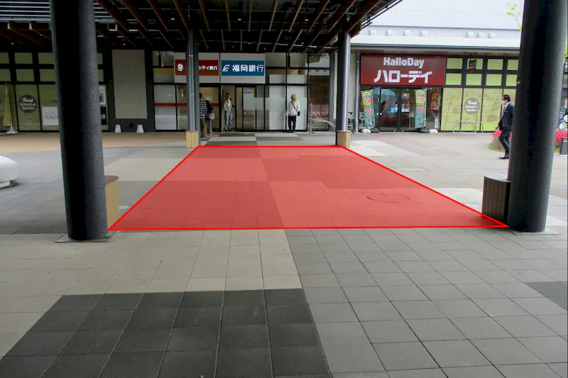 【BRANCH博多パピヨンガーデン】プロモーションや物販用途での利用が可能な商業施設のハローデイ前のスペース