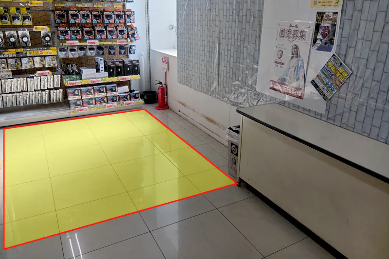 【メガセンタートライアル筑西店】【ⒶⒷセット】販促プロモーションに最適な Ⓐ 屋外正面＋Ⓑ屋内レジアウトのセットプラン【買取はご利用頂けません】