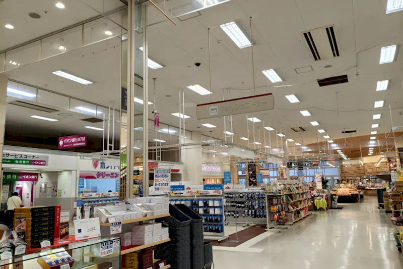 【イオン仙台幸町】中央エスカレーター前（銘店側） 販促プロモーションや物販に最適なスーパー店内催事イベントスペース