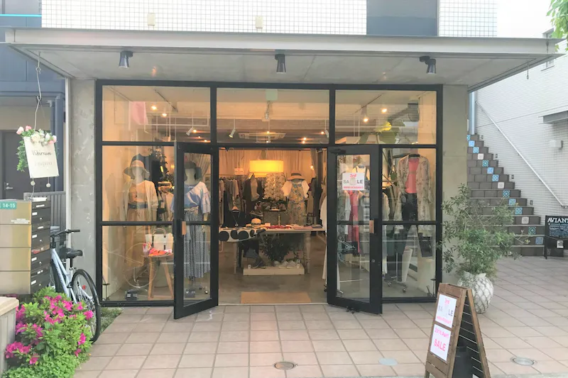 【自由が丘駅3分】婦人服セレクトショップinshopでのポップアップストアにご利用いただけます