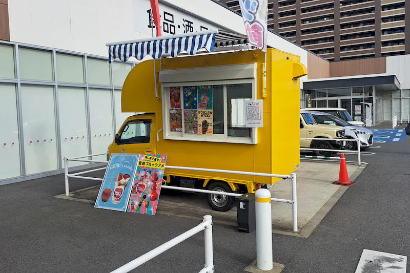 フルーツ飴×キッチンカー＠イオンスタイル千葉みなと出店事例